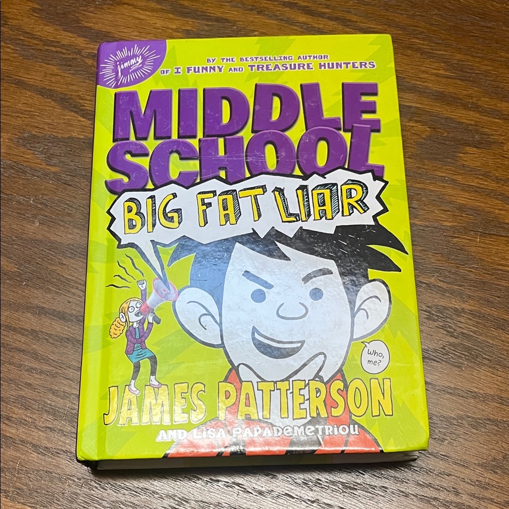 Middle School: Big Fat Liar Book by - Green Cover - Hard Cover